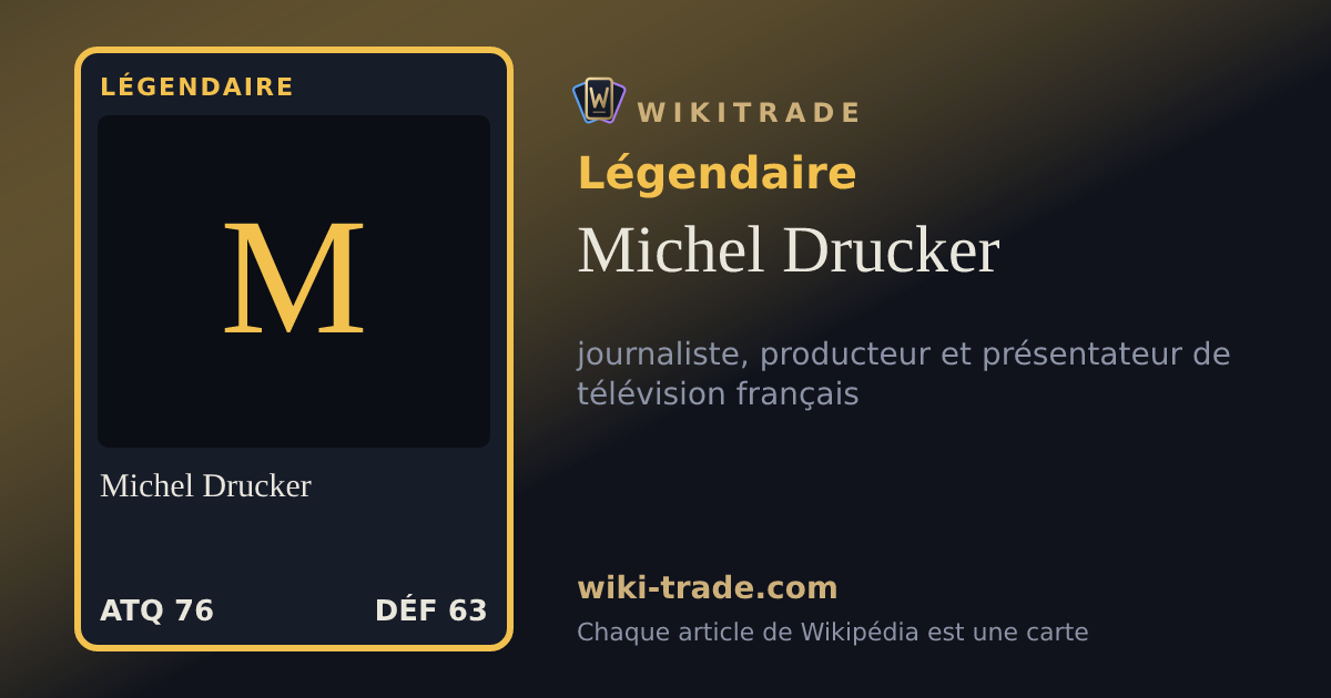 Michel Drucker — carte Légendaire