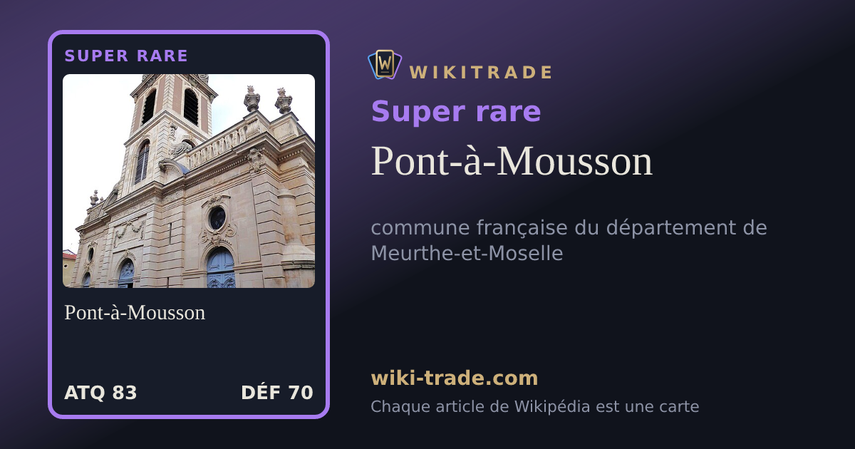 Pont-à-Mousson — carte Super rare