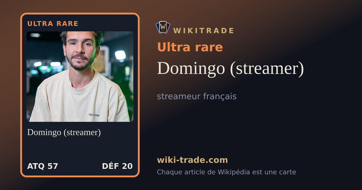 Domingo (streamer) — carte Ultra rare