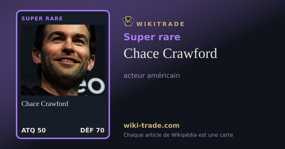 Chace Crawford — carte Super rare