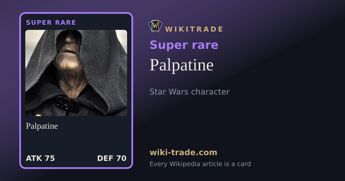 Palpatine — Super rare card