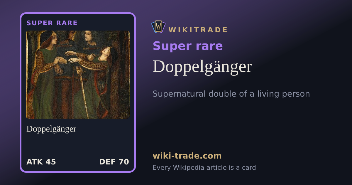 Doppelgänger — Super rare card
