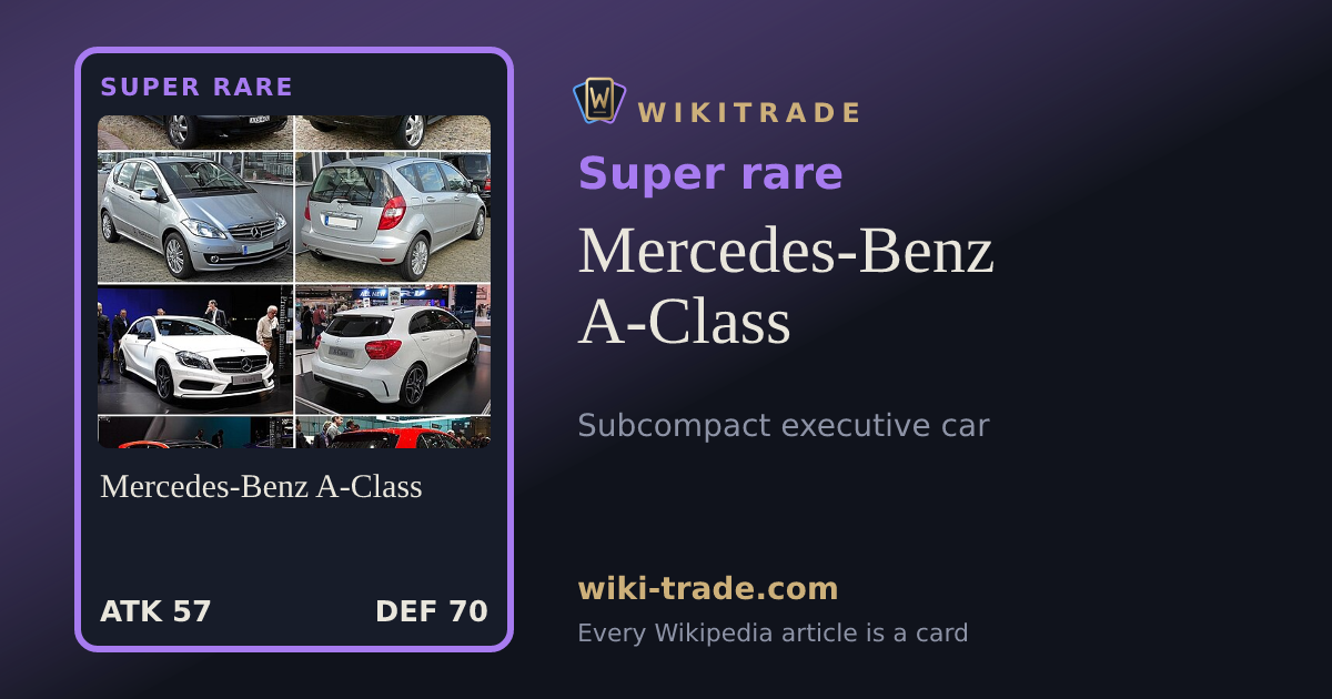 Mercedes-Benz A-Class — Super rare card