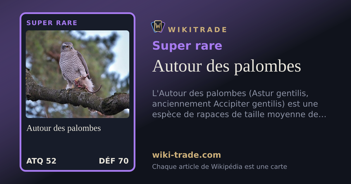 Autour des palombes — carte Super rare