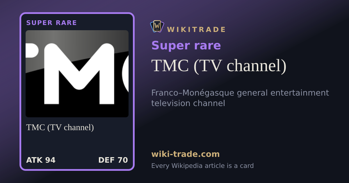 TMC (TV channel) — Super rare card