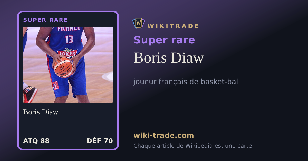 Boris Diaw — carte Super rare