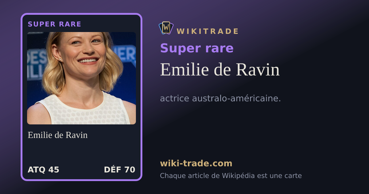 Emilie de Ravin — carte Super rare