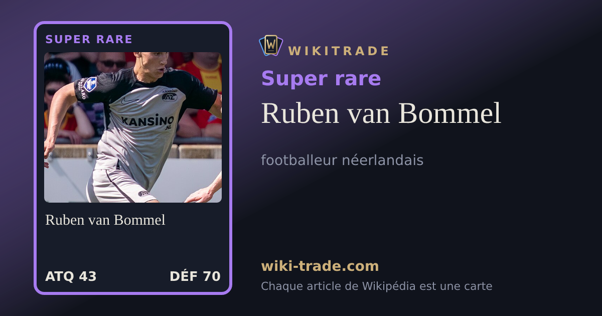 Ruben van Bommel — carte Super rare