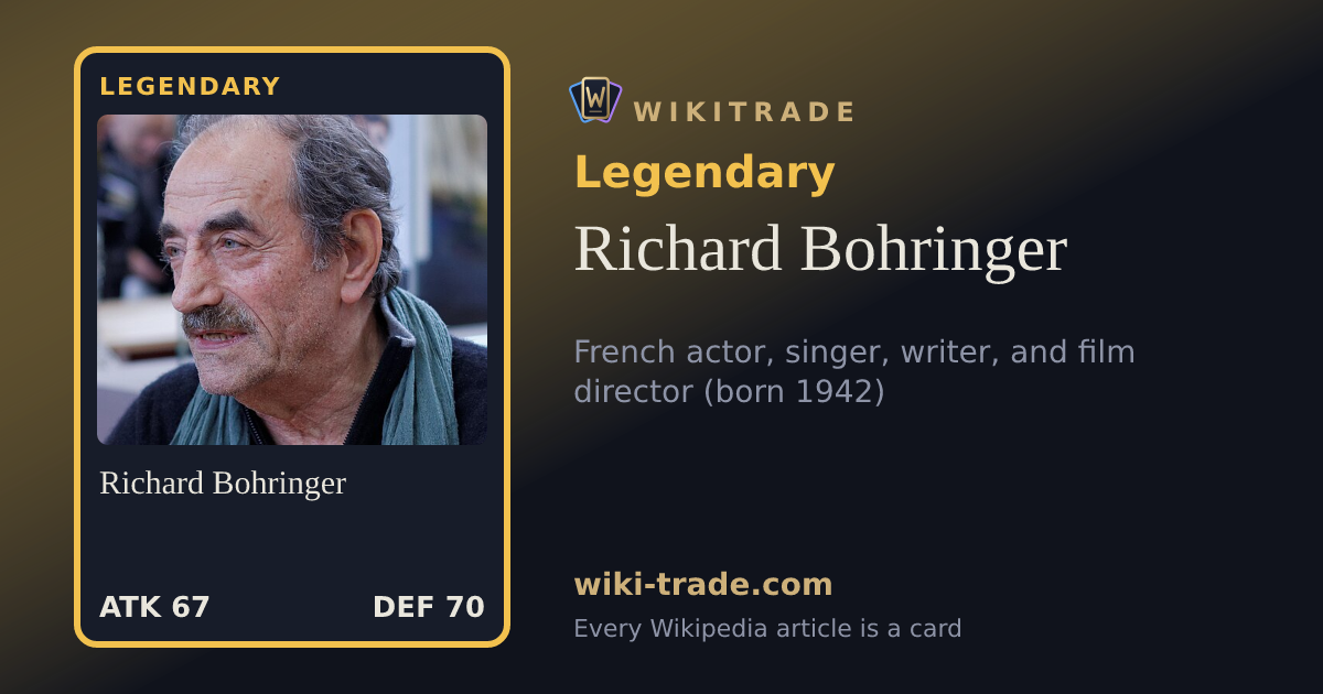 Richard Bohringer — Legendary card
