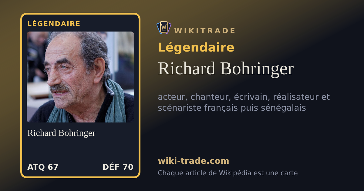 Richard Bohringer — carte Légendaire