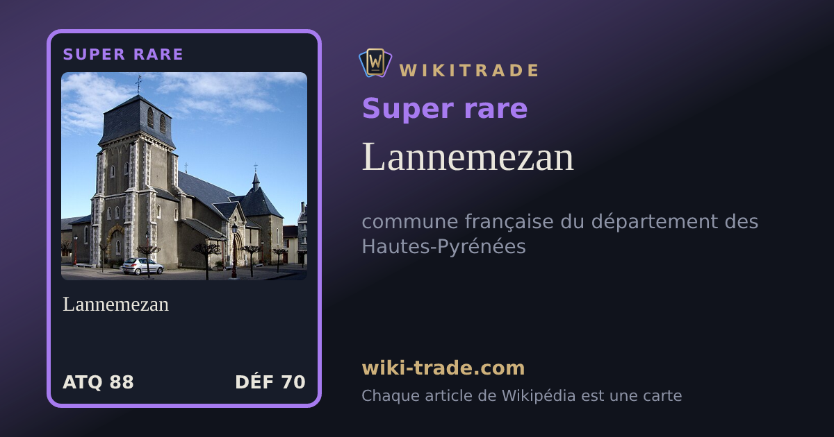 Lannemezan — carte Super rare