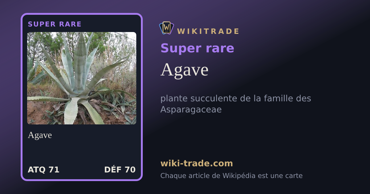 Agave — carte Super rare