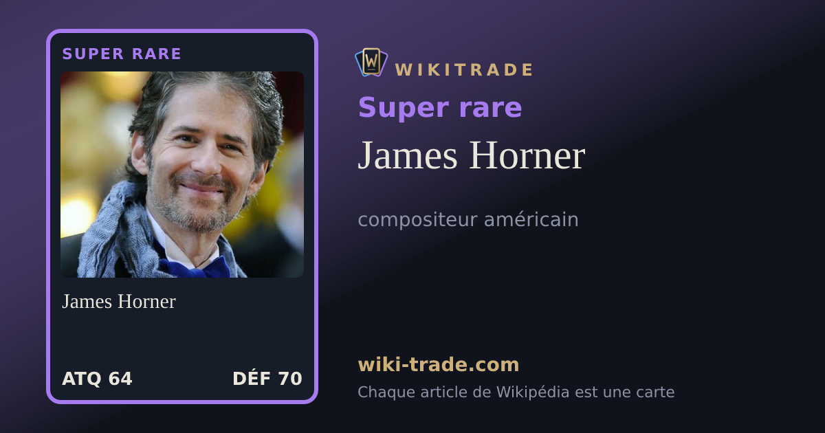 James Horner — carte Super rare