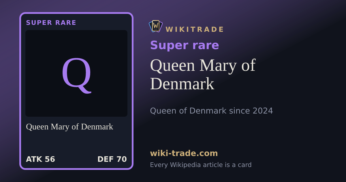 Queen Mary of Denmark — Super rare card