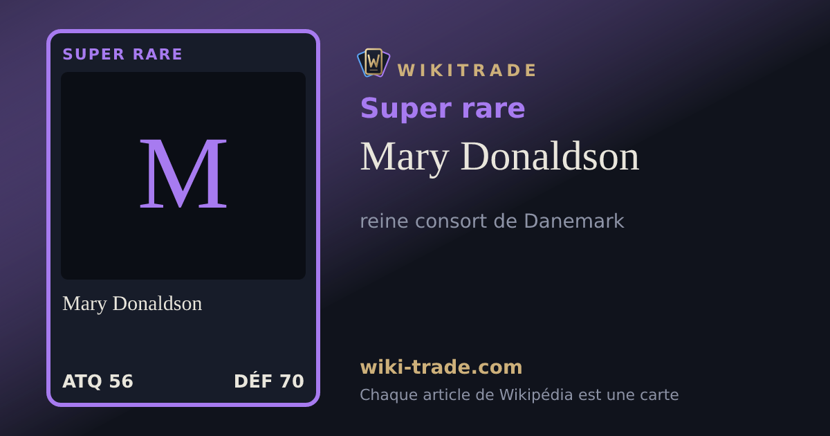 Mary Donaldson — carte Super rare