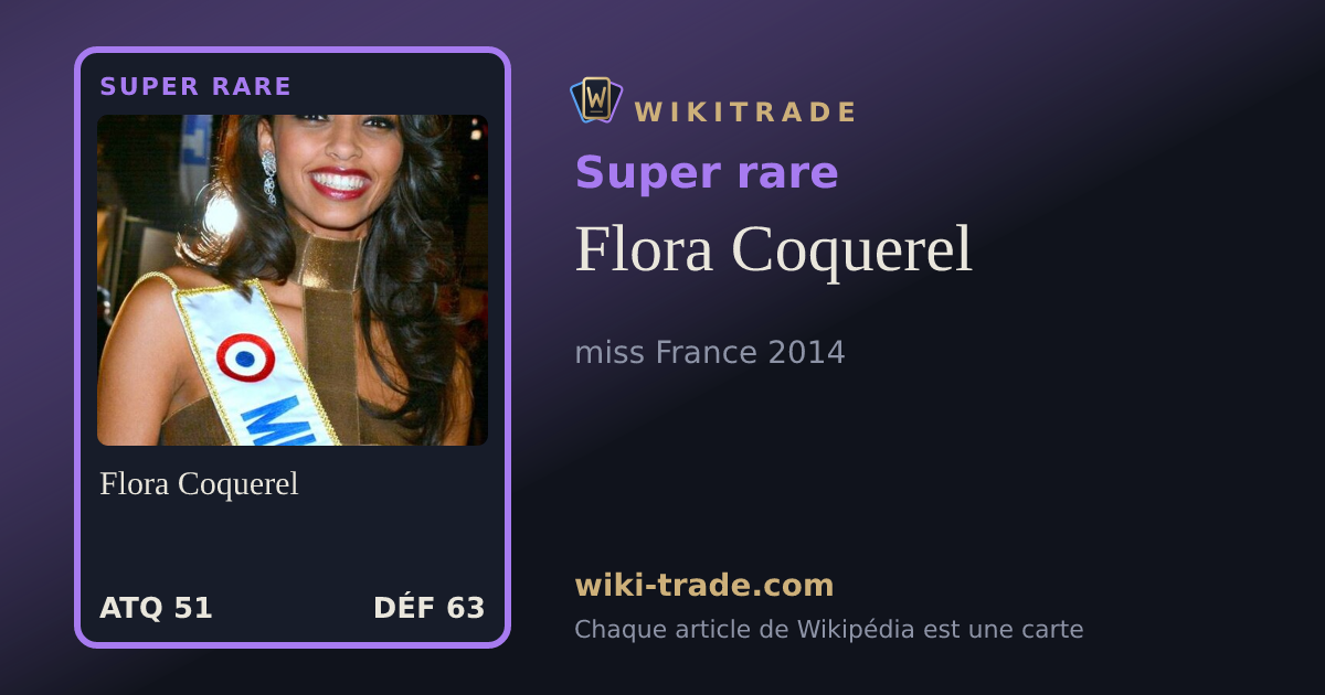 Flora Coquerel — carte Super rare