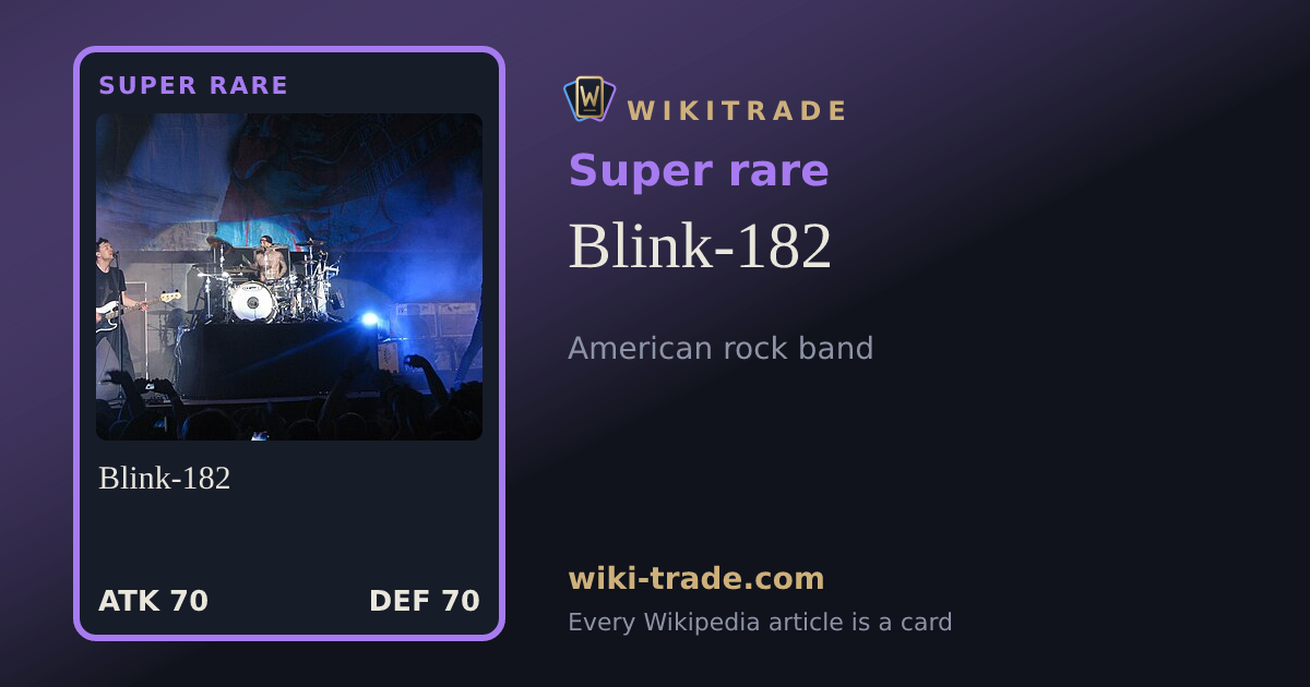 Blink-182 — Super rare card