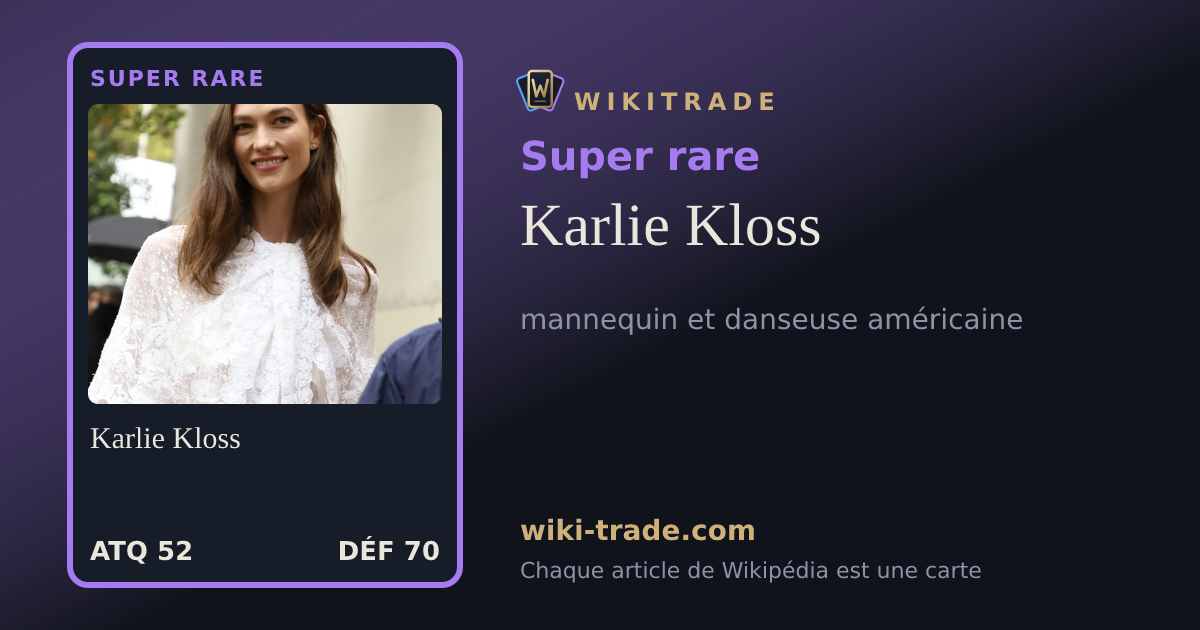 Karlie Kloss — carte Super rare