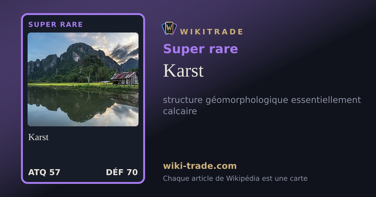 Karst — carte Super rare