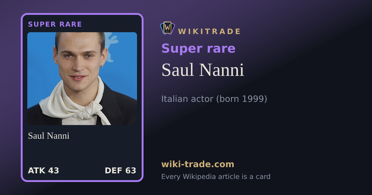 Saul Nanni — Super rare card