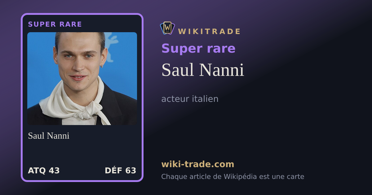 Saul Nanni — carte Super rare