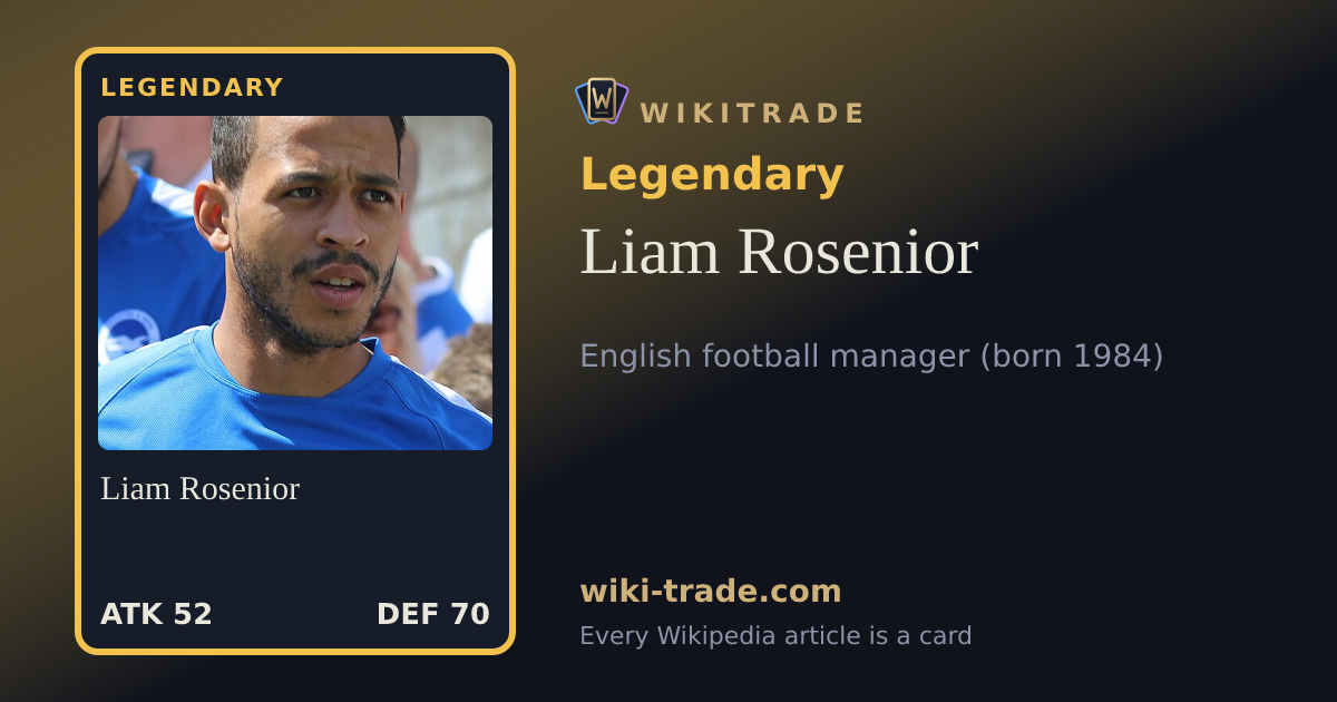 Liam Rosenior — Legendary card
