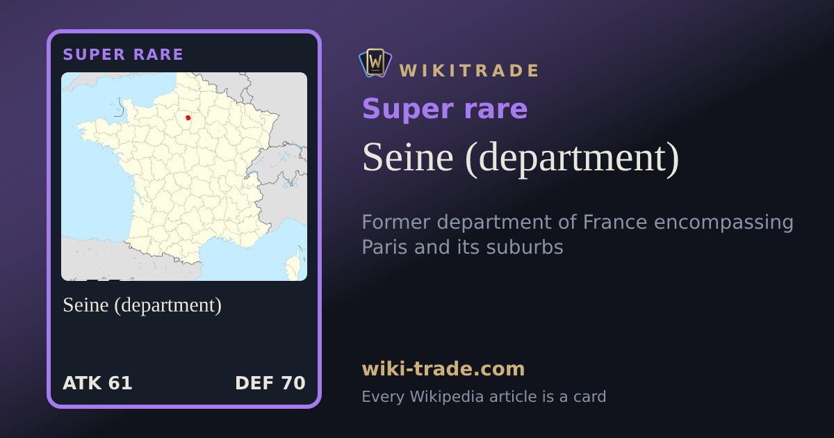 Seine (department) — Super rare card