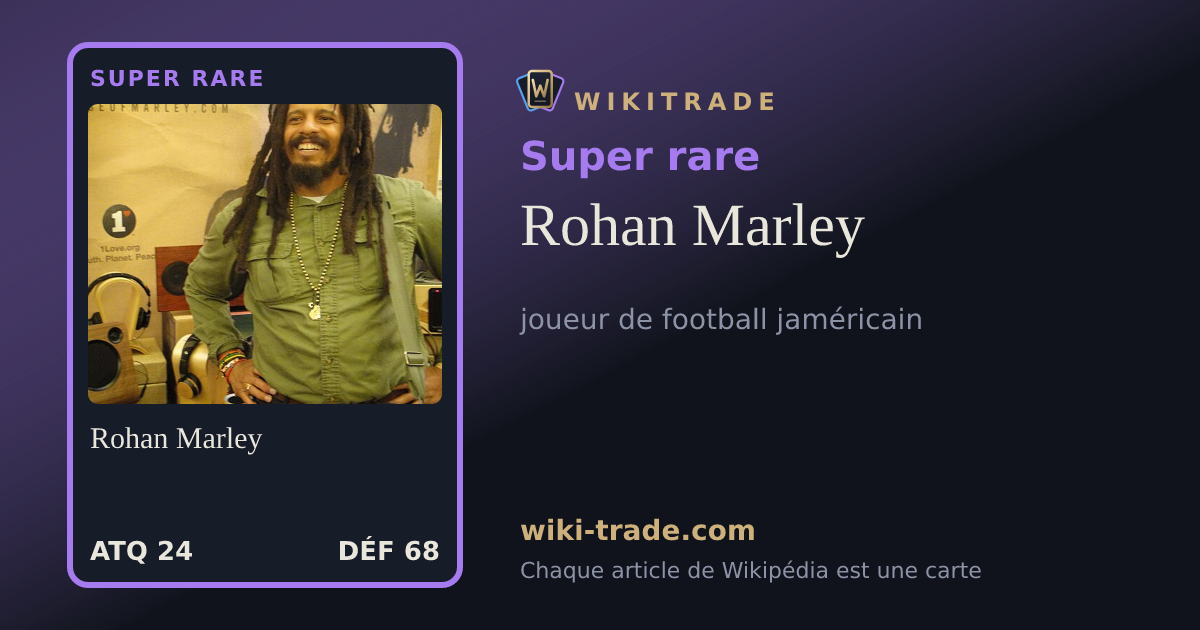 Rohan Marley — carte Super rare