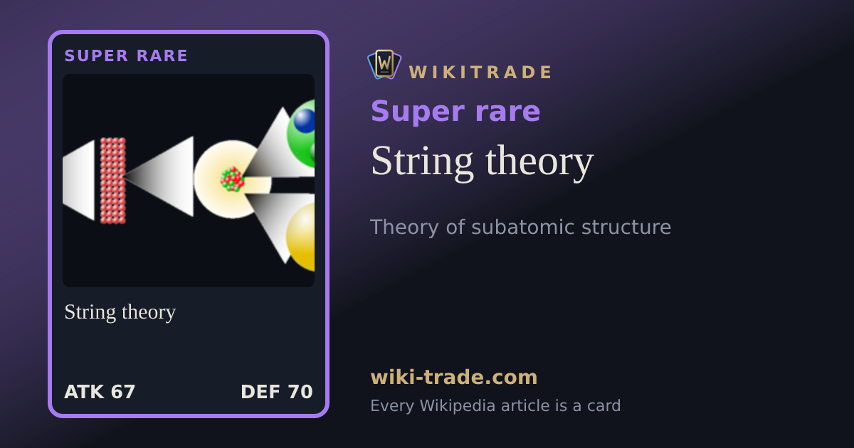 String theory — Super rare card