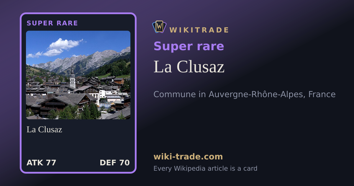La Clusaz — Super rare card