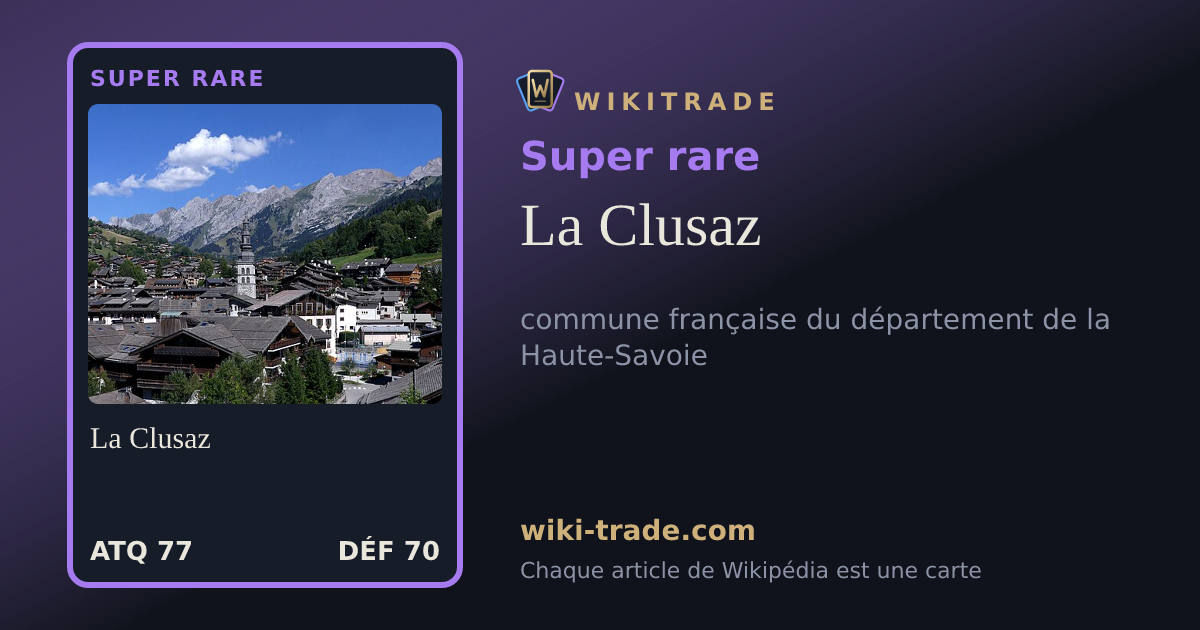 La Clusaz — carte Super rare