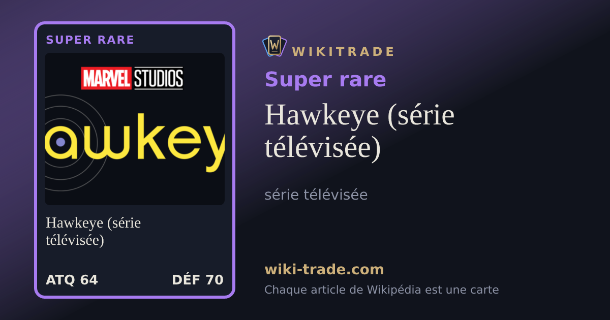 Hawkeye (série télévisée) — carte Super rare