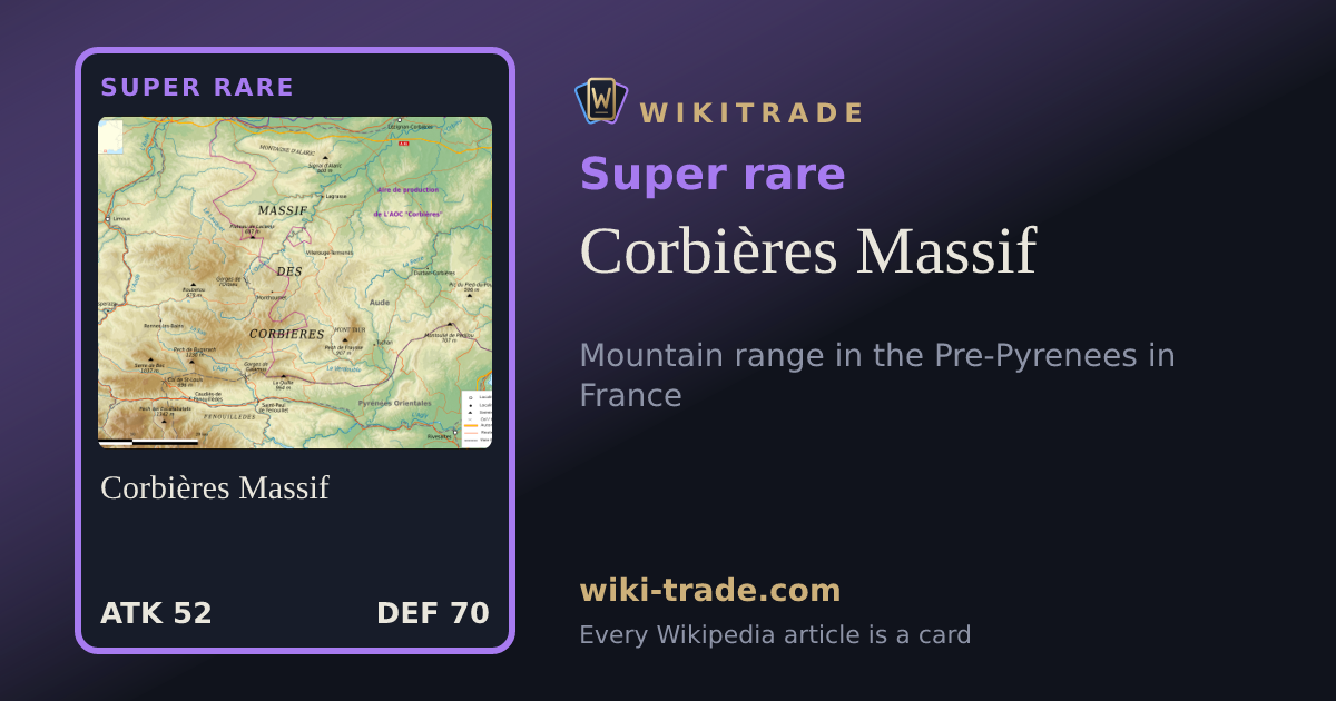 Corbières Massif — Super rare card