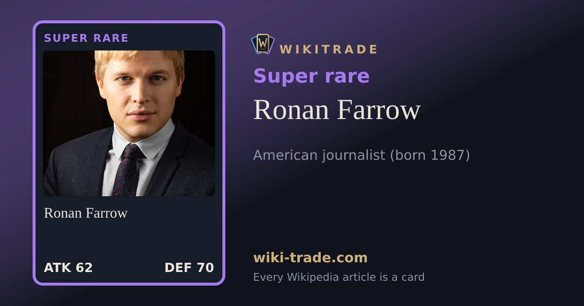 Ronan Farrow — Super rare card