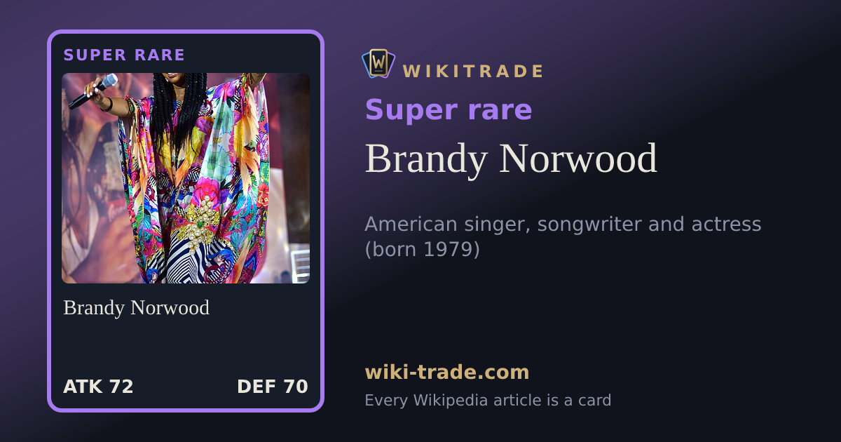 Brandy Norwood — Super rare card