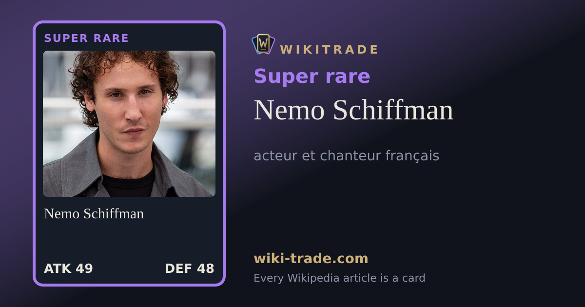Nemo Schiffman — Super rare card