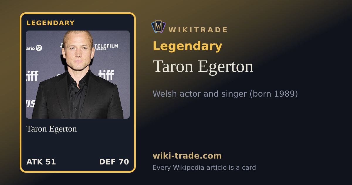 Taron Egerton — Legendary card