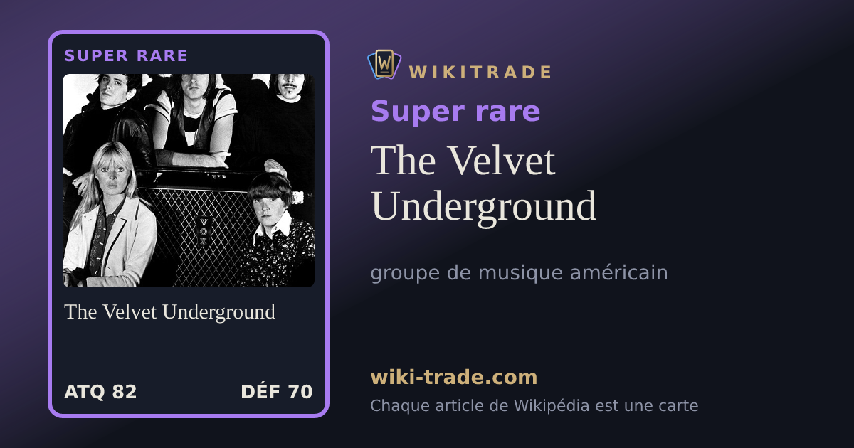 The Velvet Underground — carte Super rare