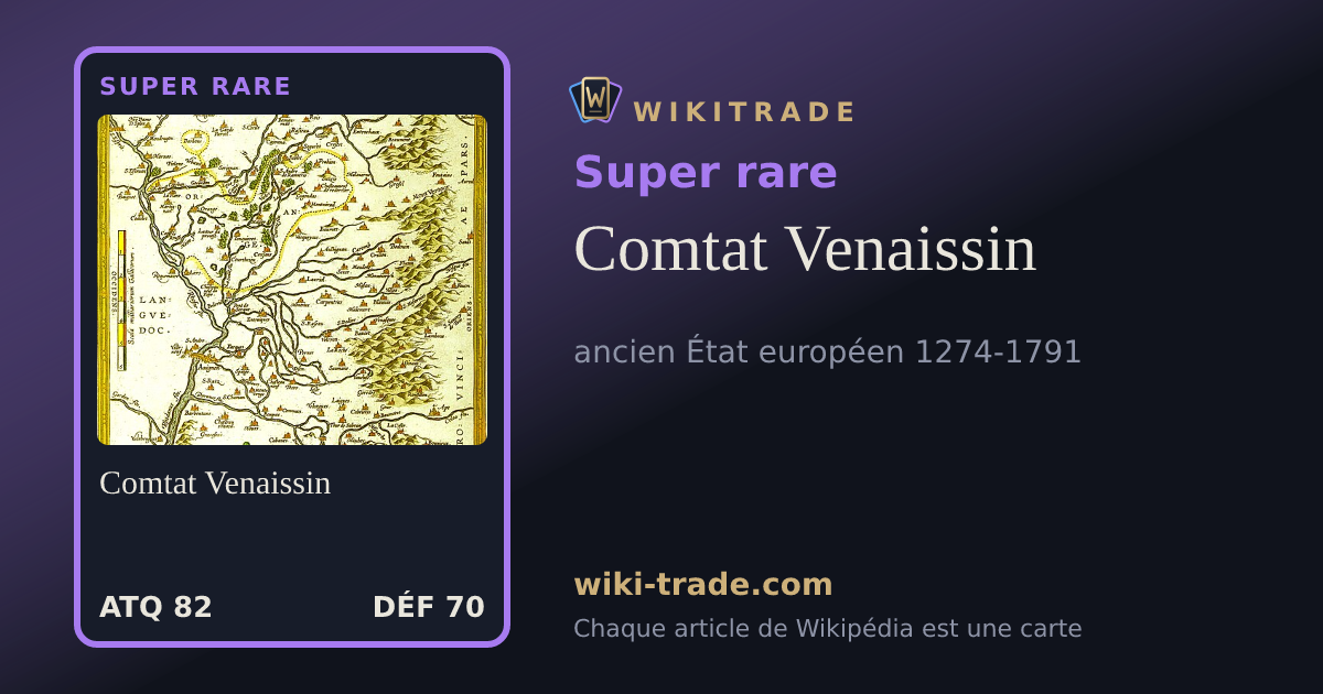 Comtat Venaissin — carte Super rare