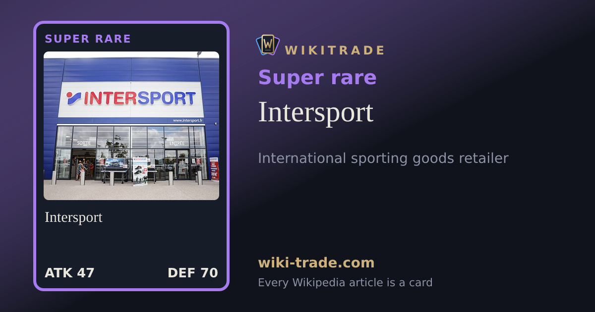 Intersport — Super rare card