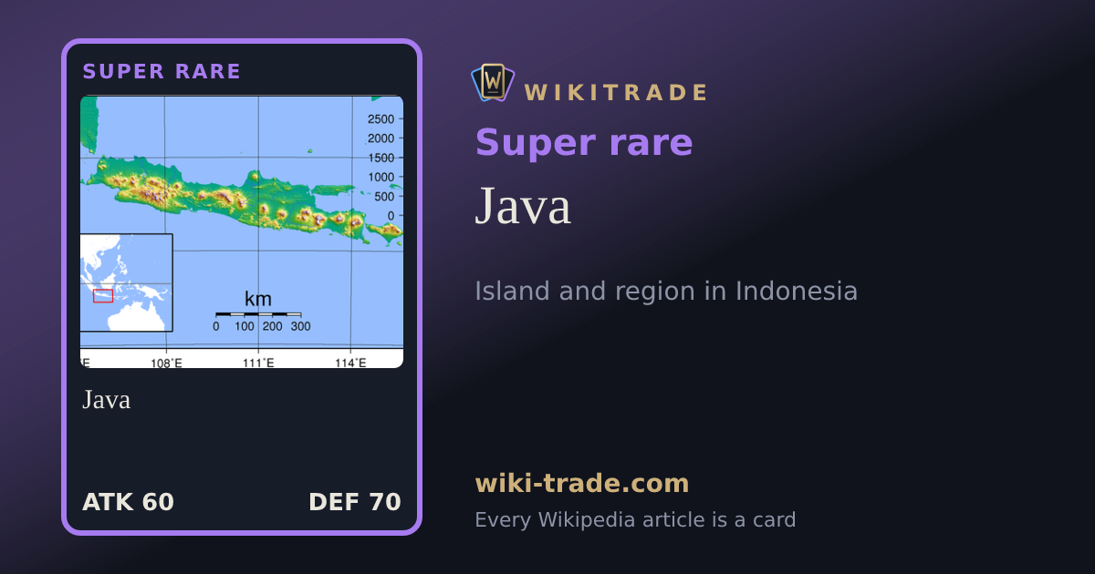 Java — Super rare card