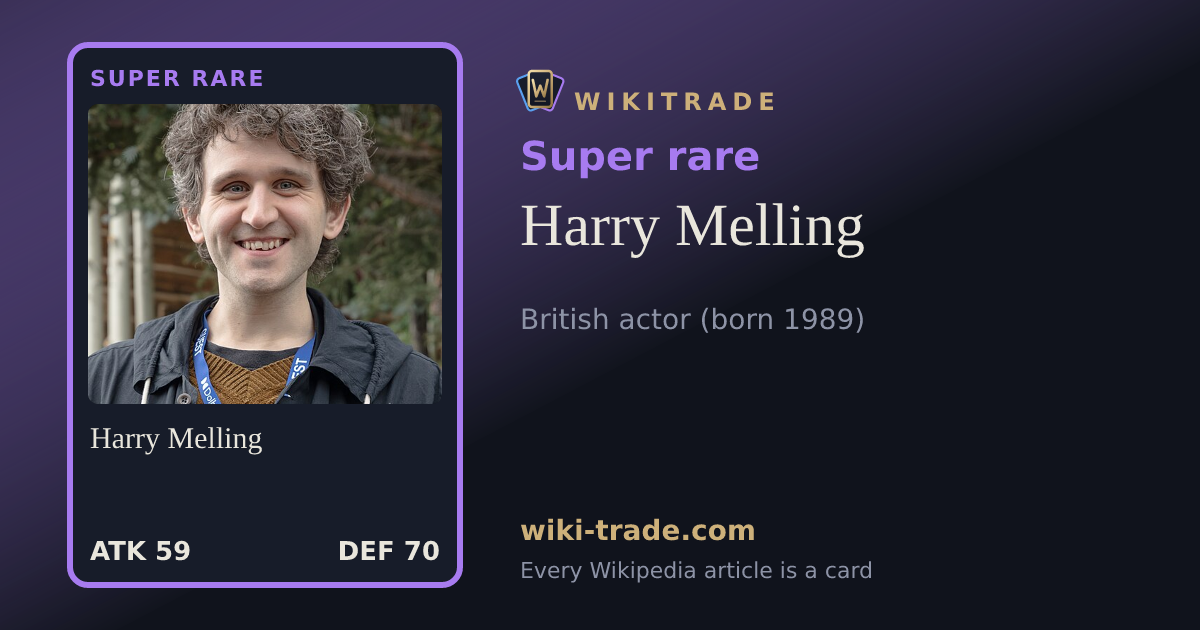 Harry Melling — Super rare card