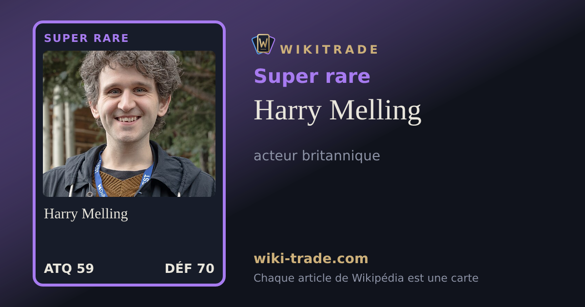 Harry Melling — carte Super rare