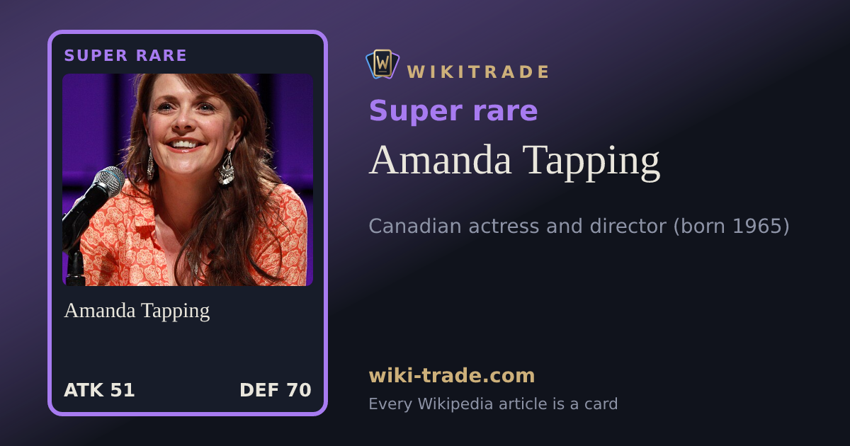 Amanda Tapping — Super rare card