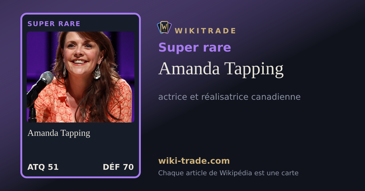 Amanda Tapping — carte Super rare