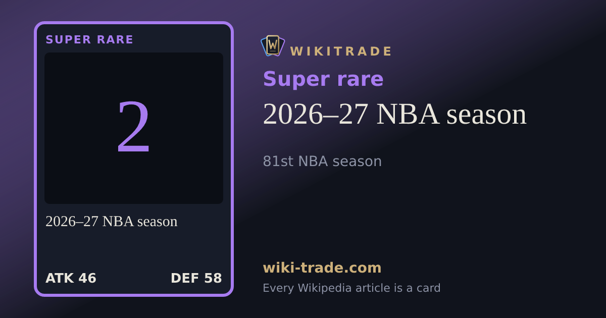 2026–27 NBA season — Super rare card