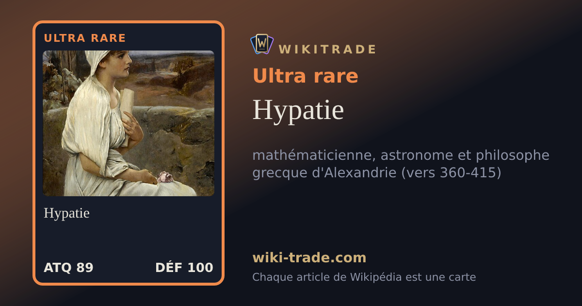Hypatie — carte Ultra rare