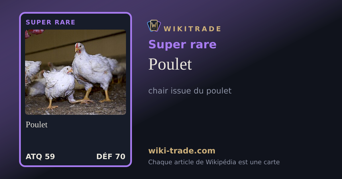 Poulet — carte Super rare