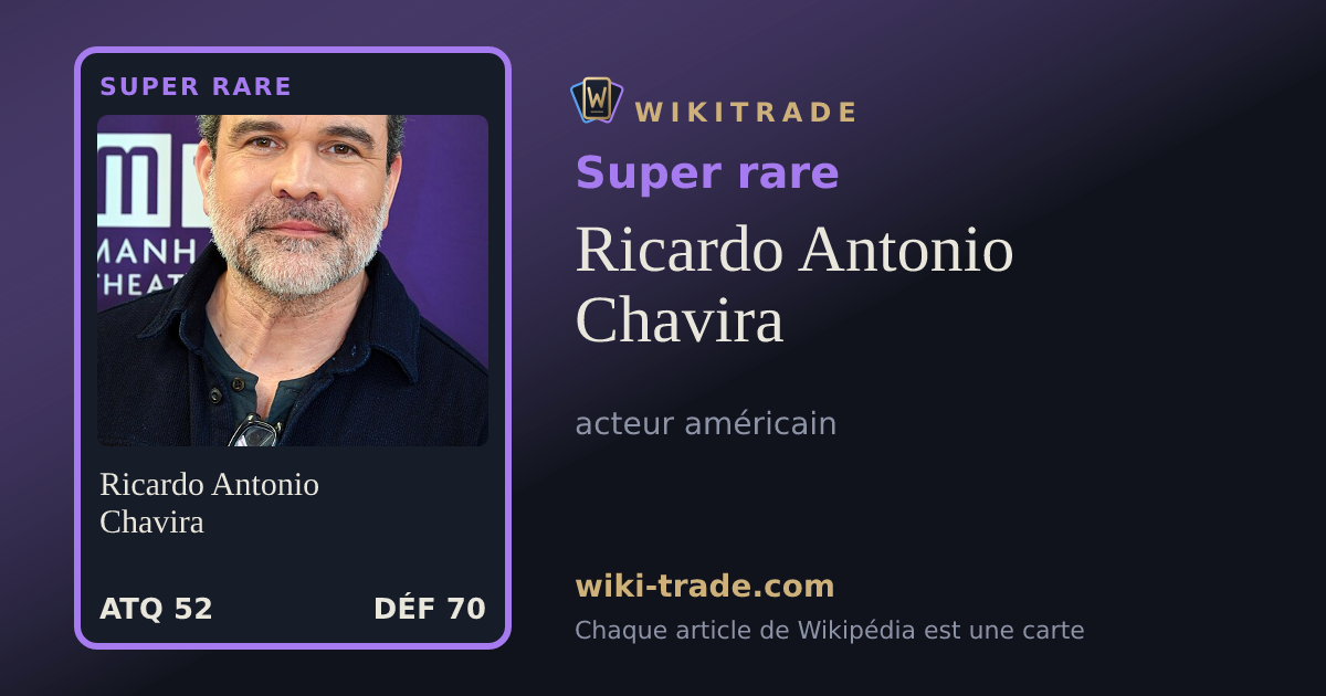 Ricardo Antonio Chavira — carte Super rare