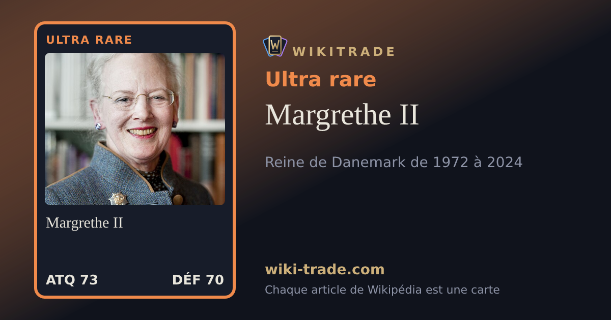 Margrethe II — carte Ultra rare